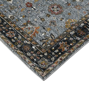 Amer Rugs Fairmont Farmhouse Floral Power-loomed Rug - Timeless Vintage Style For High-traffic Areas Azure Polyester, Polypropylene Fai733411
