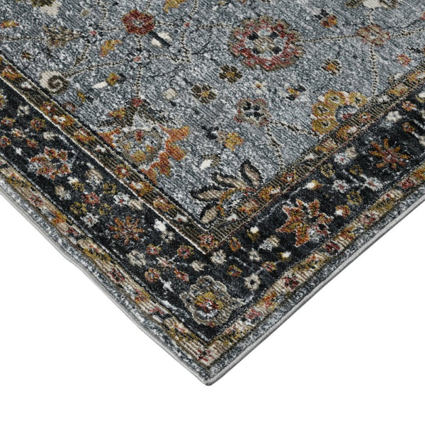 Amer Rugs Fairmont Farmhouse Floral Power-loomed Rug - Timeless Vintage Style For High-traffic Areas Azure Polyester, Polypropylene Fai733411