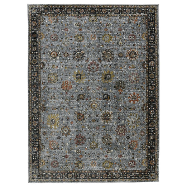 Amer Rugs Fairmont Farmhouse Floral Power-loomed Rug - Timeless Vintage Style For High-traffic Areas Azure Polyester, Polypropylene Fai733411