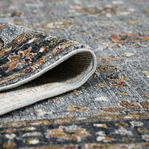 Amer Rugs Fairmont Farmhouse Floral Power-loomed Rug - Timeless Vintage Style For High-traffic Areas Azure Polyester, Polypropylene Fai733411