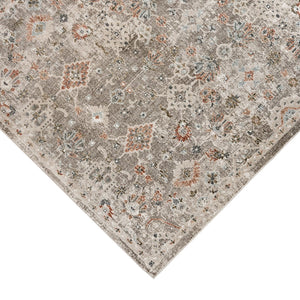 AMER Rugs Fairmont Mella FAI-8 Power-Loomed Machine Made Polyester Transitional Bordered Rug Gray 9'3" x 12'3"