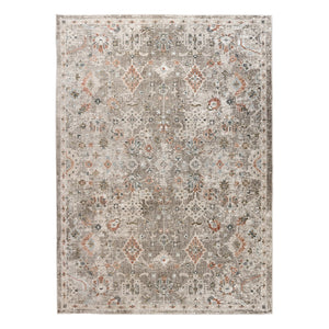 AMER Rugs Fairmont Mella FAI-8 Power-Loomed Machine Made Polyester Transitional Bordered Rug Gray 9'3" x 12'3"