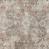 AMER Rugs Fairmont Mella FAI-8 Power-Loomed Machine Made Polyester Transitional Bordered Rug Gray 9'3" x 12'3"