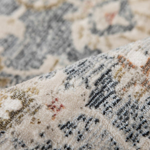 AMER Rugs Fairmont Mella FAI-9 Power-Loomed Machine Made Polyester Transitional Bordered Rug Dark Gray 9'3" x 12'3"