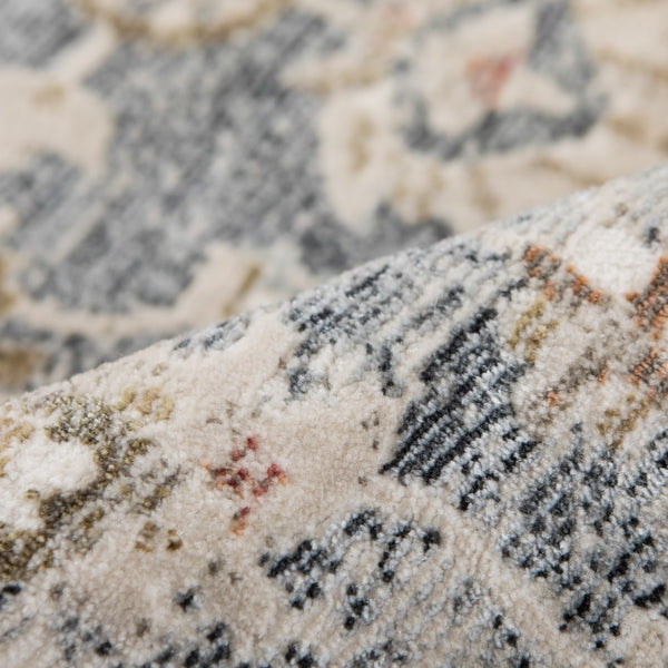 AMER Rugs Fairmont Mella FAI-9 Power-Loomed Machine Made Polyester Transitional Bordered Rug Dark Gray 9'3" x 12'3"