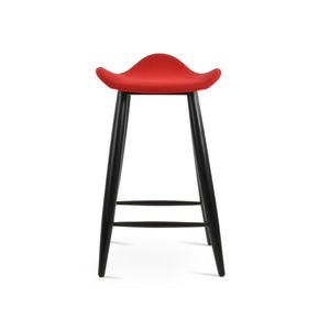 Soho Concept Falcon Baba Barstools & Counterstools - Stylish Teak & Oak, Memory Swivel, Premium Upholstery! Red  Soho-concept-dining-chair-06820