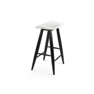 Soho Concept Falcon Baba Barstools & Counterstools - Stylish Teak Wood, Memory Swivel, Camira Fabric, 5-10 Year Guarantee White  Soho-concept-dining-chair-06821