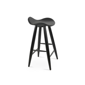 Soho Concept Falcon Baba Barstools & Counterstools - Stylish Teak Wood, Memory Swivel, Camira Fabric, 5-10 Year Guarantee Black  Soho-concept-dining-chair-08499