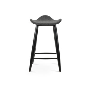 Soho Concept Falcon Baba Barstools & Counterstools - Stylish Teak & Oak, Memory Swivel, Premium Upholstery! Dark Grey  Soho-concept-dining-chair-06818