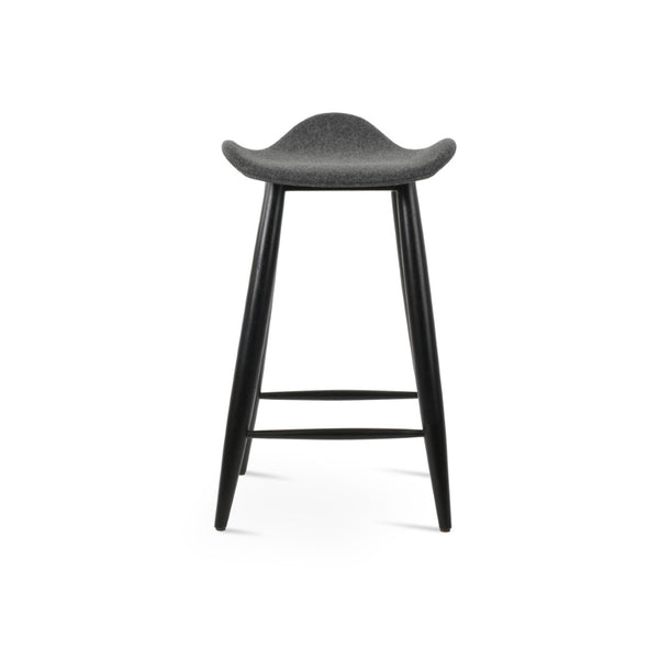 Soho Concept Falcon Baba Barstools & Counterstools - Stylish Teak & Oak, Memory Swivel, Premium Upholstery! Dark Grey  Soho-concept-dining-chair-06818