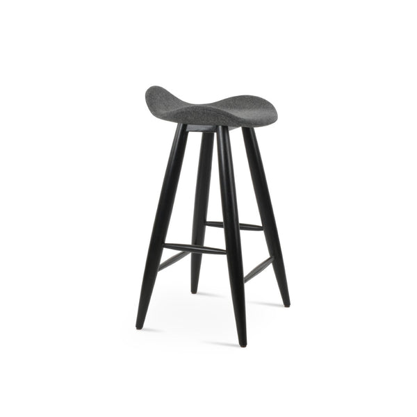 Soho Concept Falcon Baba Barstools & Counterstools - Stylish Teak & Oak, Memory Swivel, Premium Upholstery! Dark Grey  Soho-concept-dining-chair-08494
