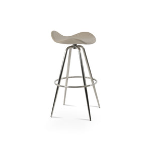 Soho Concept Falcon Max Swivel Barstools & Counterstools - Ergonomic Design, Italian Ppm, 5-10 Year Guarantees!  Steel Tubular Legs Black ,S.Steel ,Walnut Finish Soho-concept-dining-chair-08531