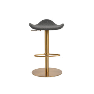 Soho Concept Falcon Piston Half Foot Rest Barstools & Counterstools - Adjustable Heights, Luxurious Fabrics & Styles Dark Grey,Gold,Brass  Soho-concept-dining-chair-08549
