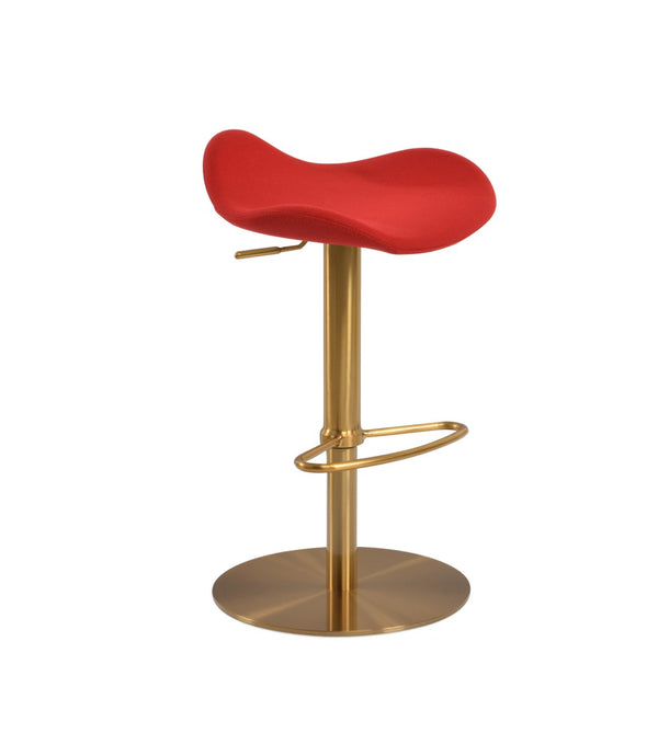 Soho Concept Falcon Piston Barstools & Counterstools - Adjustable Heights, Stylish Wool Fabric, 10-year Guarantee! Red,Gold,Brass  Soho-concept-dining-chair-08550