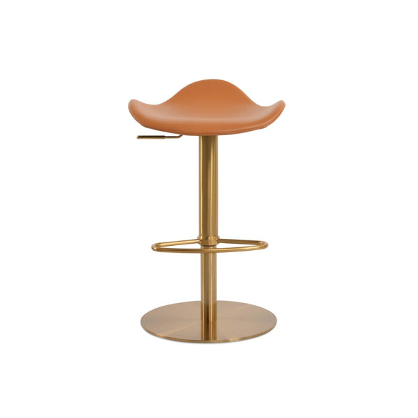 Soho Concept Falcon Piston Barstools & Counterstools - Adjustable Heights, Stylish Wool Fabric, 10-year Guarantee! Brass  Soho-concept-dining-chair-08551