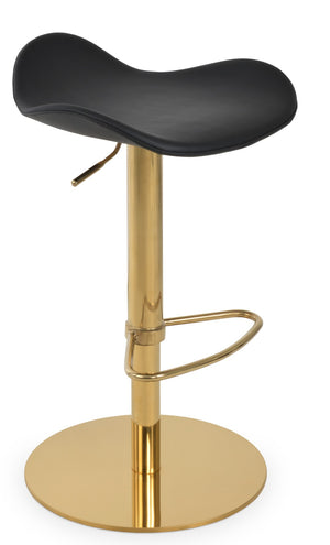 Soho Concept Falcon Adjustable Barstools & Counterstools - Ergonomic Design, Premium Fabrics, 5-10 Year Warranty Gold,Black  Soho-concept-dining-chair-08553