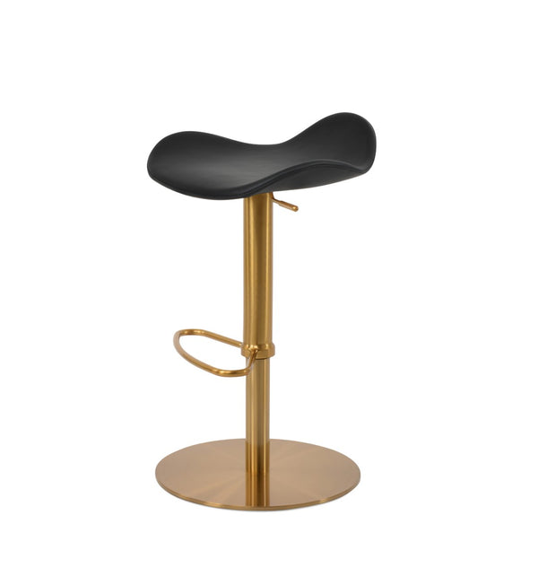 Soho Concept Falcon Adjustable Barstools & Counterstools - Ergonomic Design, Premium Fabrics, 5-10 Year Warranty Black  Soho-concept-dining-chair-08554