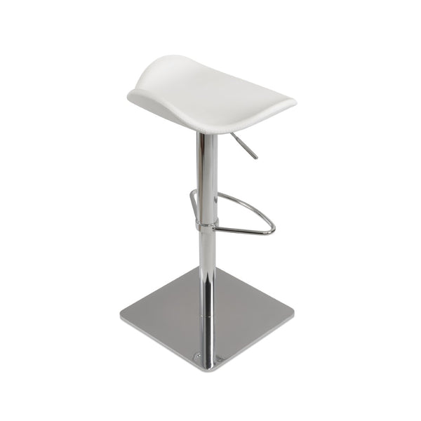 Soho Concept Falcon Piston Barstools & Counterstools - Adjustable Heights, Stylish Wool Fabric, 10-year Guarantee! White  Soho-concept-dining-chair-08548