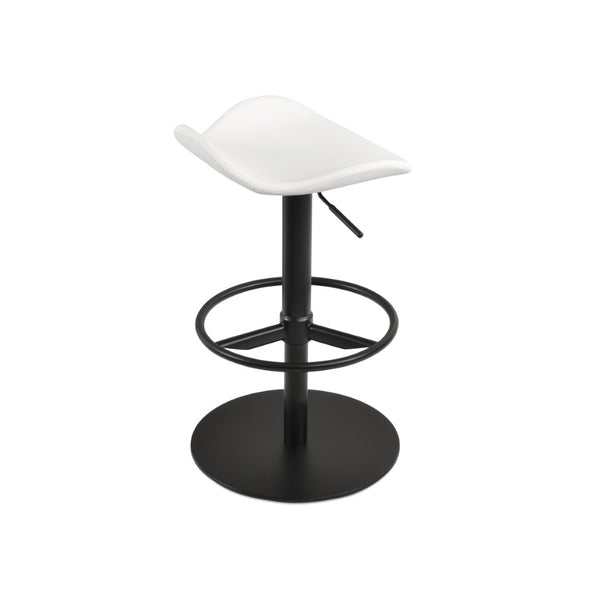 Soho Concept Falcon Piston Barstools & Counterstools - Adjustable Height, Stylish Wool Fabric, 10-year Warranty! White,Black  Soho-concept-dining-chair-06830