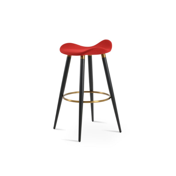 Soho Concept Falcon Pr-wood Barstools & Counterstools - Stylish Wool Upholstery, 10-year Guarantee, Solid Wood Black,Brass,Red  Soho-concept-dining-chair-06834