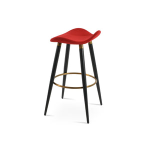 Soho Concept Falcon Pr-wood Barstools & Counterstools - Stylish Wool Upholstery, 10-year Guarantee, Solid Wood Black,Brass,Red  Soho-concept-dining-chair-08561