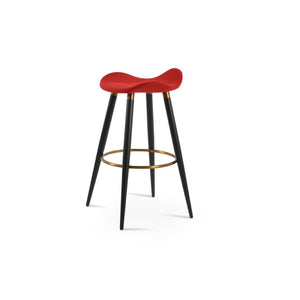 Soho Concept Falcon Pr-wood Barstools & Counterstools - Stylish Wool Upholstery, 10-year Guarantee, Solid Wood Black,Brass,Red  Soho-concept-dining-chair-06833
