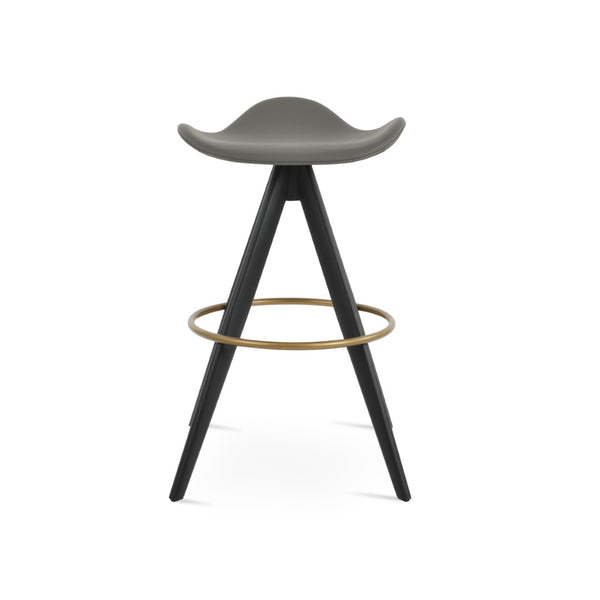 Soho Concept Falcon Pyramid-mw Swivel Barstools & Counterstools - Stylish Wool Fabric, 10-year Guarantee & More! Black,Dark Grey  Soho-concept-dining-chair-08582