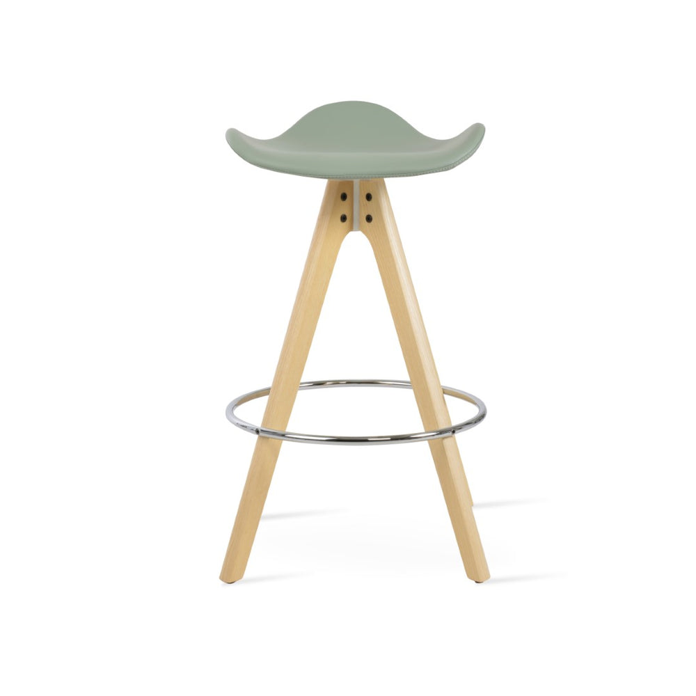 Soho Concept Falcon Pyramid Wood Swivel Barstools - Stylish Comfort With Italian Ppm & Camira Era Fabric, 10-year Guarantee Ash,Natural  Soho-concept-dining-chair-06838