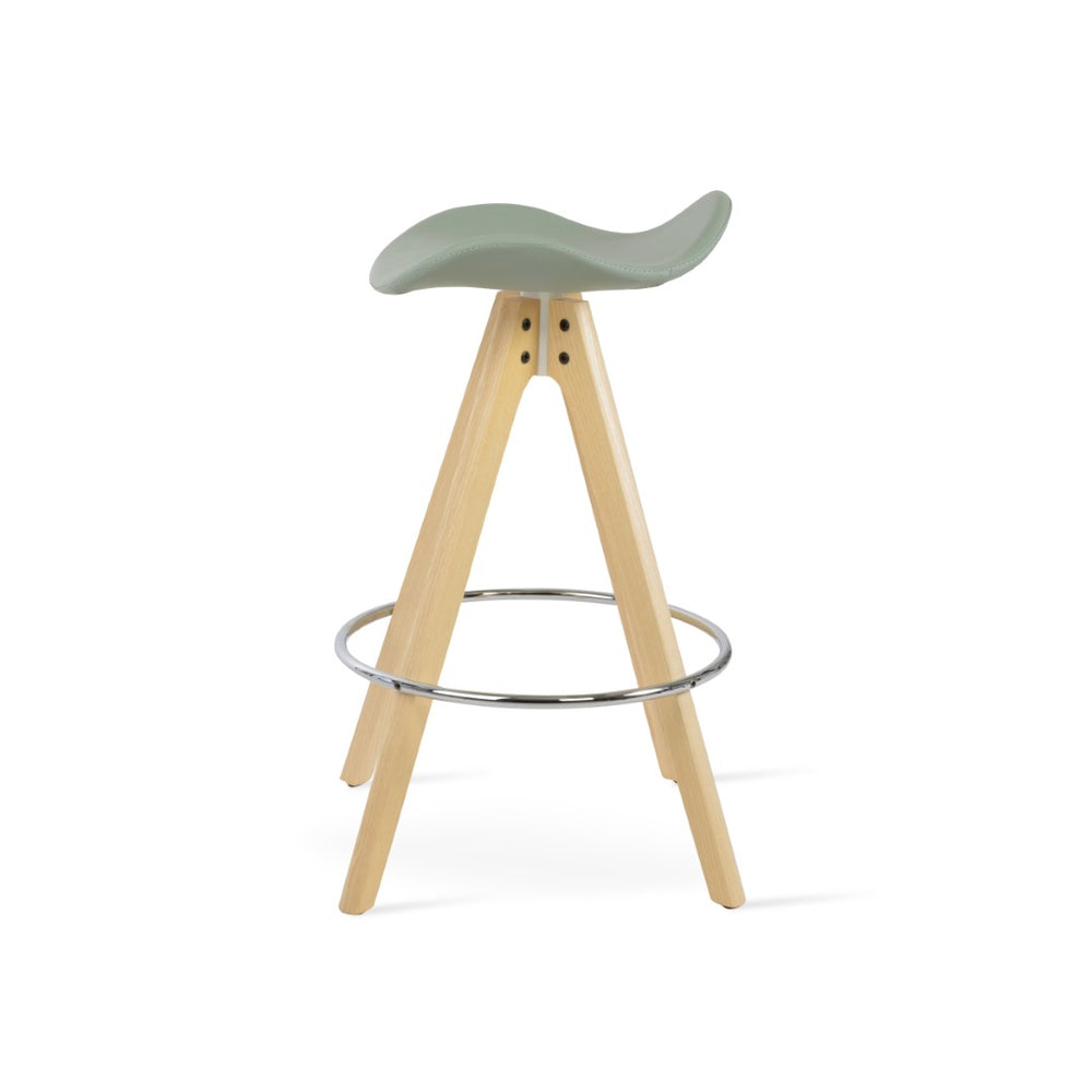 Soho Concept Falcon Pyramid Wood Swivel Barstools - Stylish Comfort With Italian Ppm & Camira Era Fabric, 10-year Guarantee Ash,Natural  Soho-concept-dining-chair-06838