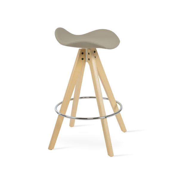 Soho Concept Falcon Pyramid Barstools & Counterstools - Stylish Wood Swivels With 5-year Guarantee & Comfort Ash,Natural  Soho-concept-dining-chair-08579