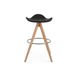 Soho Concept Falcon Pyramid Barstools & Counterstools - Stylish Wood Swivels With 5-year Guarantee & Comfort Natural,Black  Soho-concept-dining-chair-08573