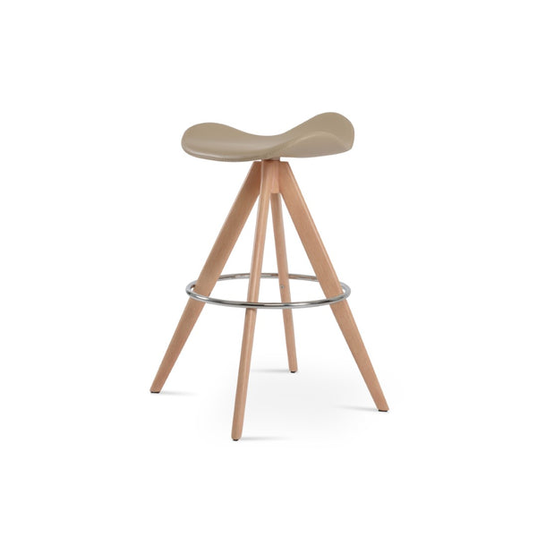 Soho Concept Falcon Pyramid Barstools & Counterstools - Stylish Wood Swivels With 5-year Guarantee & Comfort Natural  Soho-concept-dining-chair-08574