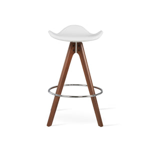 Soho Concept Falcon Pyramid Barstools & Counterstools - Stylish Wood Swivels With 5-year Guarantee & Comfort Walnut,White  Soho-concept-dining-chair-08570