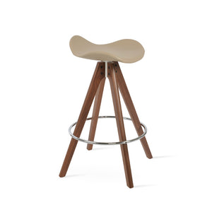 Soho Concept Falcon Pyramid Barstools & Counterstools - Stylish Wood Swivels With 5-year Guarantee & Comfort Walnut  Soho-concept-dining-chair-08569