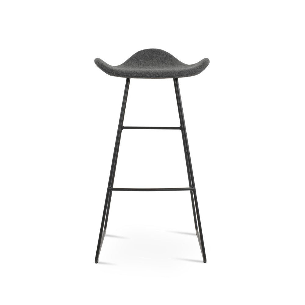 Soho Concept Falcon Wire Barstools & Counterstools - Stylish Comfort With Camira Blazer Fabric, 10-year Warranty Black,Dark Grey  Soho-concept-dining-chair-08492
