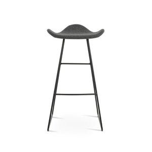 Soho Concept Falcon Wire Barstools & Counterstools - Stylish Comfort With Camira Blazer Fabric, 10-year Warranty Black,Dark Grey  Soho-concept-dining-chair-06839