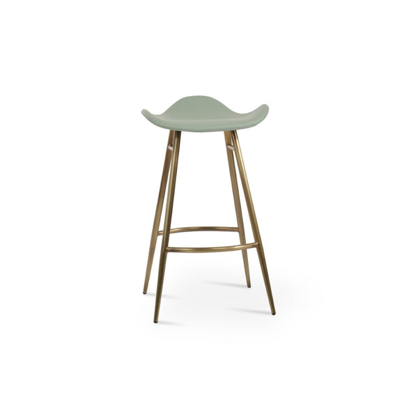 Soho Concept Falcon Galata Barstools & Counterstools - Premium Upholstery, 5-year Guarantee, Stylish Chrome Finish Brass Steel Tubular Legs Soho-concept-dining-chair-08431