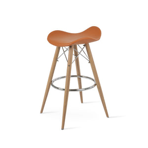 Soho Concept Falcon Mw Barstools & Counterstools - Ergonomic Design, Italian Ppm Fabric, 5-year Warranty, 300 Lbs Capacity Natural  Soho-concept-dining-chair-08446