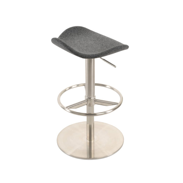 Soho Concept Falcon Piston Barstools & Counterstools - Adjustable Height, Stylish Wool Fabric, 10-year Warranty! Dark Grey  Soho-concept-dining-chair-08460