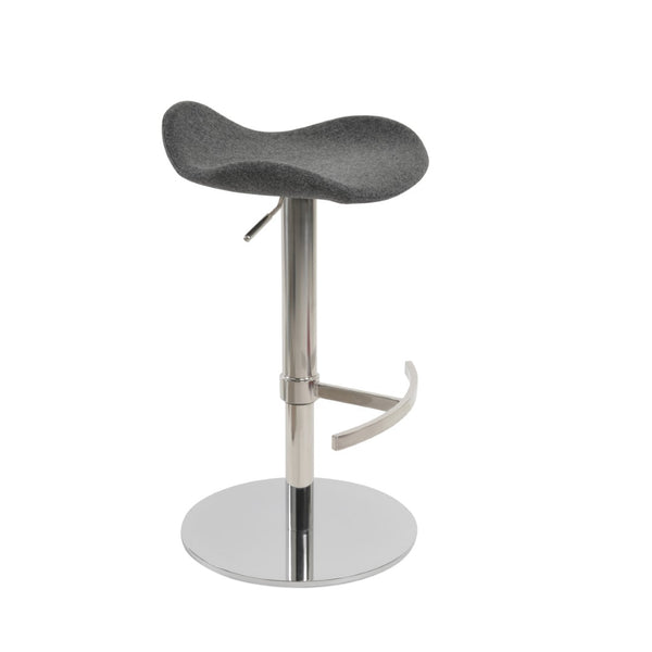 Soho Concept Falcon Piston Barstools & Counterstools - Adjustable Height, Wool Upholstery, 10-year Warranty, Modern Design Dark Grey  Soho-concept-dining-chair-08459