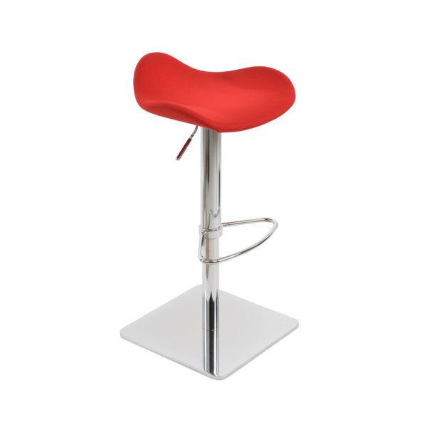 Soho Concept Falcon Piston Barstools & Counterstools - Adjustable Heights, Stylish Wool Fabric, 10-year Guarantee! Red  Soho-concept-dining-chair-08453