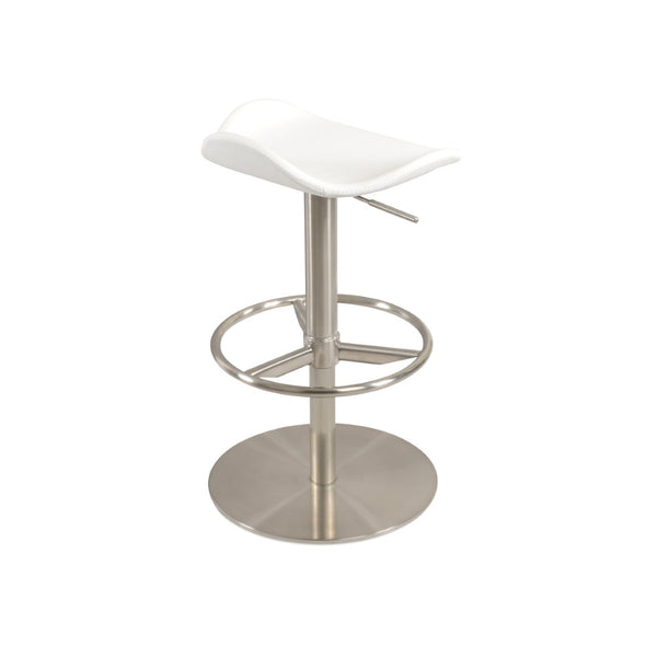 Soho Concept Falcon Piston Barstools & Counterstools - Adjustable Heights, Stylish Camira Fabric & Steel Finish White  Soho-concept-dining-chair-08457