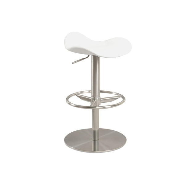 Soho Concept Falcon Piston Barstools & Counterstools - Adjustable Heights, Stylish Camira Fabric & Steel Finish White  Soho-concept-dining-chair-06811