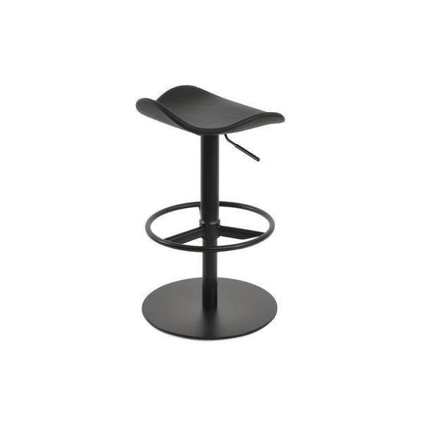 Soho Concept Falcon Piston Barstools & Counterstools - Adjustable Heights, Stylish Camira Fabric & Steel Finish Black  Soho-concept-dining-chair-08450