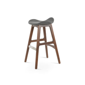 Soho Concept Falcon Pr-wood Barstools & Counterstools - Stylish Wool Upholstery, 10-year Guarantee, Solid Wood Walnut,Dark Grey  Soho-concept-dining-chair-06814
