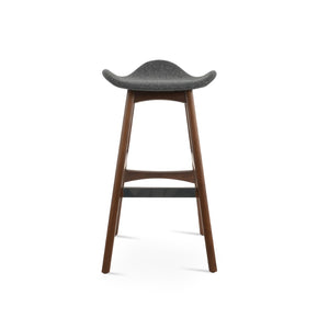 Soho Concept Falcon Pr-wood Barstools & Counterstools - Stylish Wool Upholstery, 10-year Guarantee, Solid Wood Walnut,Dark Grey  Soho-concept-dining-chair-08465
