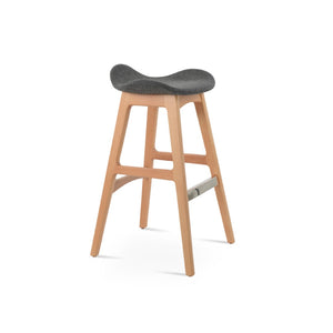 Soho Concept Falcon Pr-wood Barstools & Counterstools - Stylish Wool Upholstery, 10-year Guarantee, Solid Wood Natural,Dark Grey  Soho-concept-dining-chair-08468