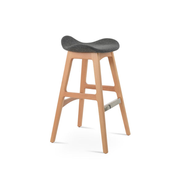 Soho Concept Falcon Pr-wood Barstools & Counterstools - Stylish Wool Upholstery, 10-year Guarantee, Solid Wood Natural,Dark Grey  Soho-concept-dining-chair-08468