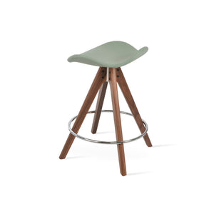 Soho Concept Falcon Pyramid Barstools & Counterstools - Stylish Wood Swivels With 5-year Guarantee & Comfort Walnut  Soho-concept-dining-chair-08479
