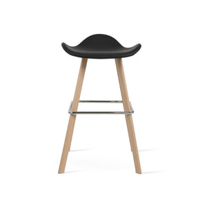 Soho Concept Falcon Gz-wood Barstools With Elegant Camira Blazer Wool & Durable Chrome Footrests – 10-year Guarantee Natural,Black  Soho-concept-dining-chair-08484